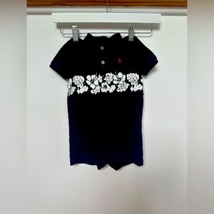 Polo Ralph Lauren baby Shortall. Size 12M. Navy Blue.